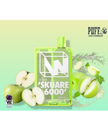 SKUARE SOUR APPLE 6000PUFFS...